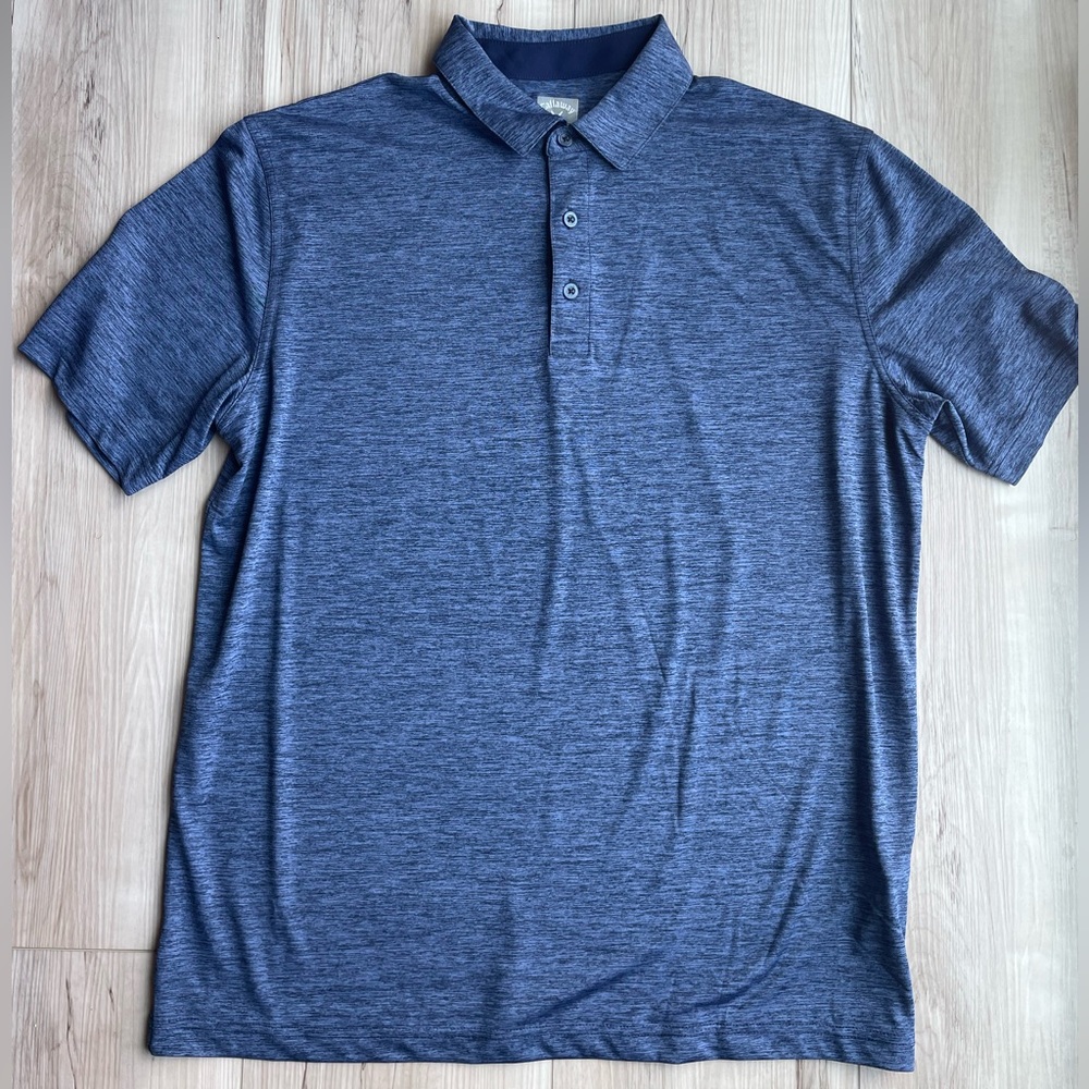 Callaway Blue Heather Polo Shirt